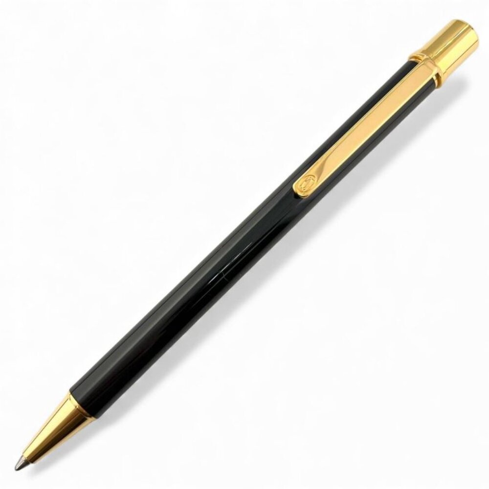 Cartier Must de Cartier Twist Ballpoint Pen Black Gold